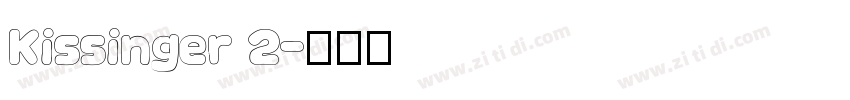 Kissinger 2字体转换